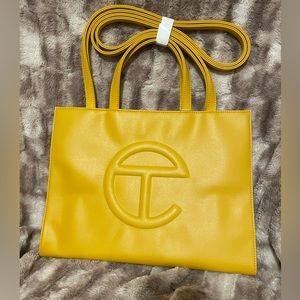 Medium TELFAR Shopping Bag MUSTARD